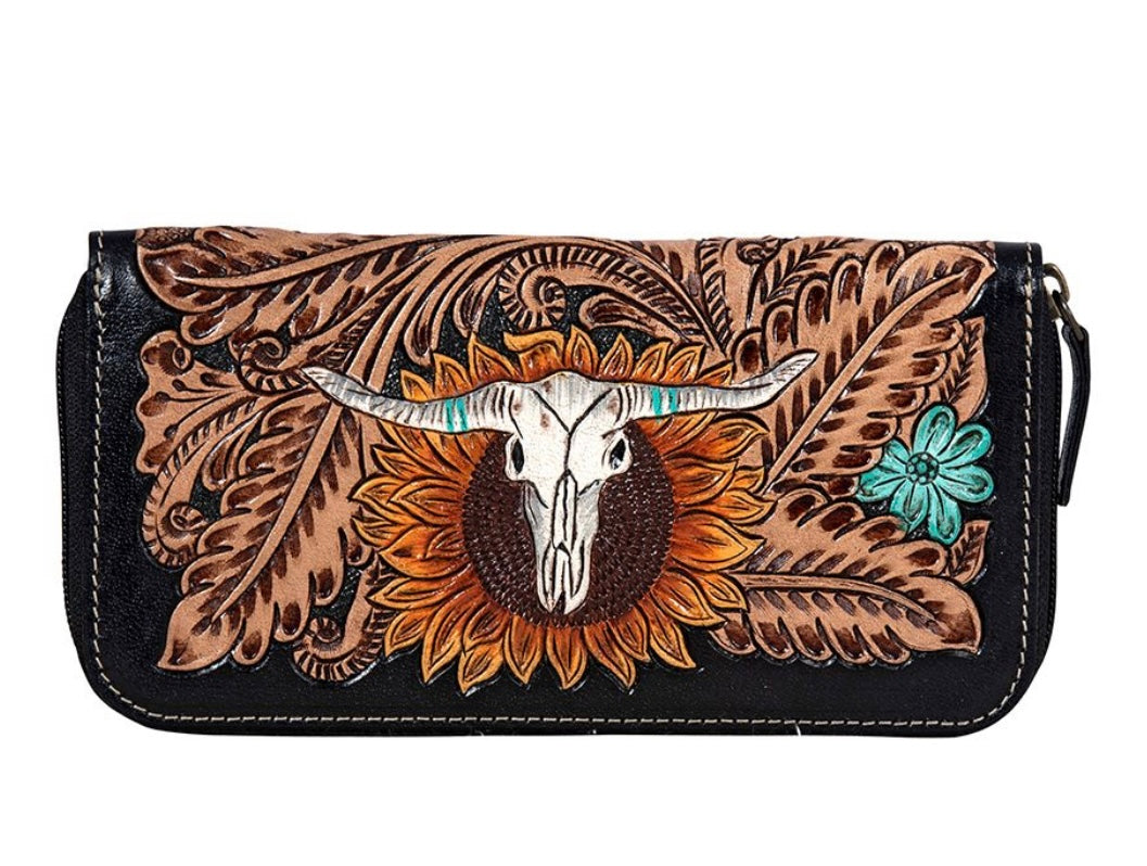 Spirit of the Heard Hand- Tooled Wallet