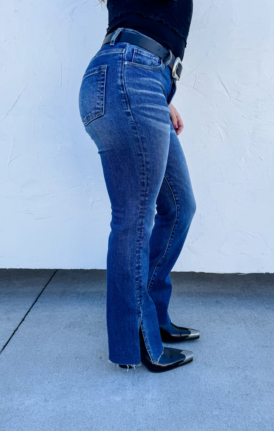 Tayler Split Hem Jeans
