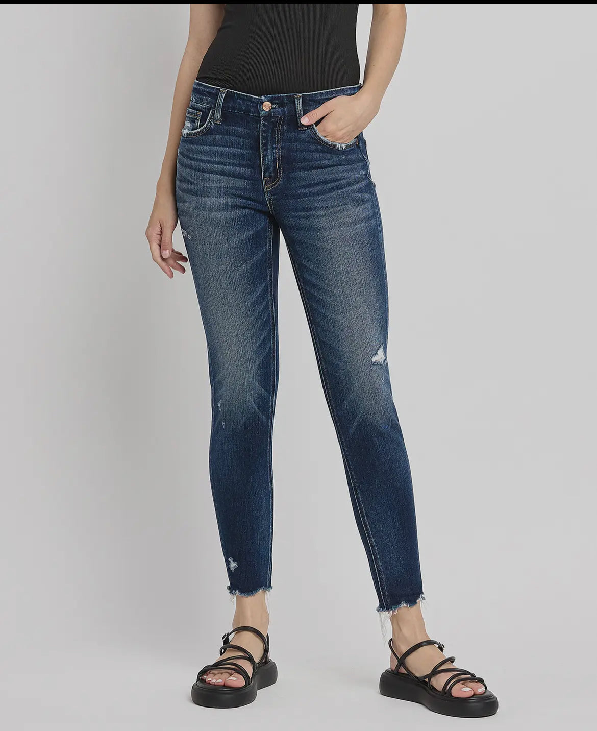 Ashley Skinny Ankle Jeans by Flying Monkey