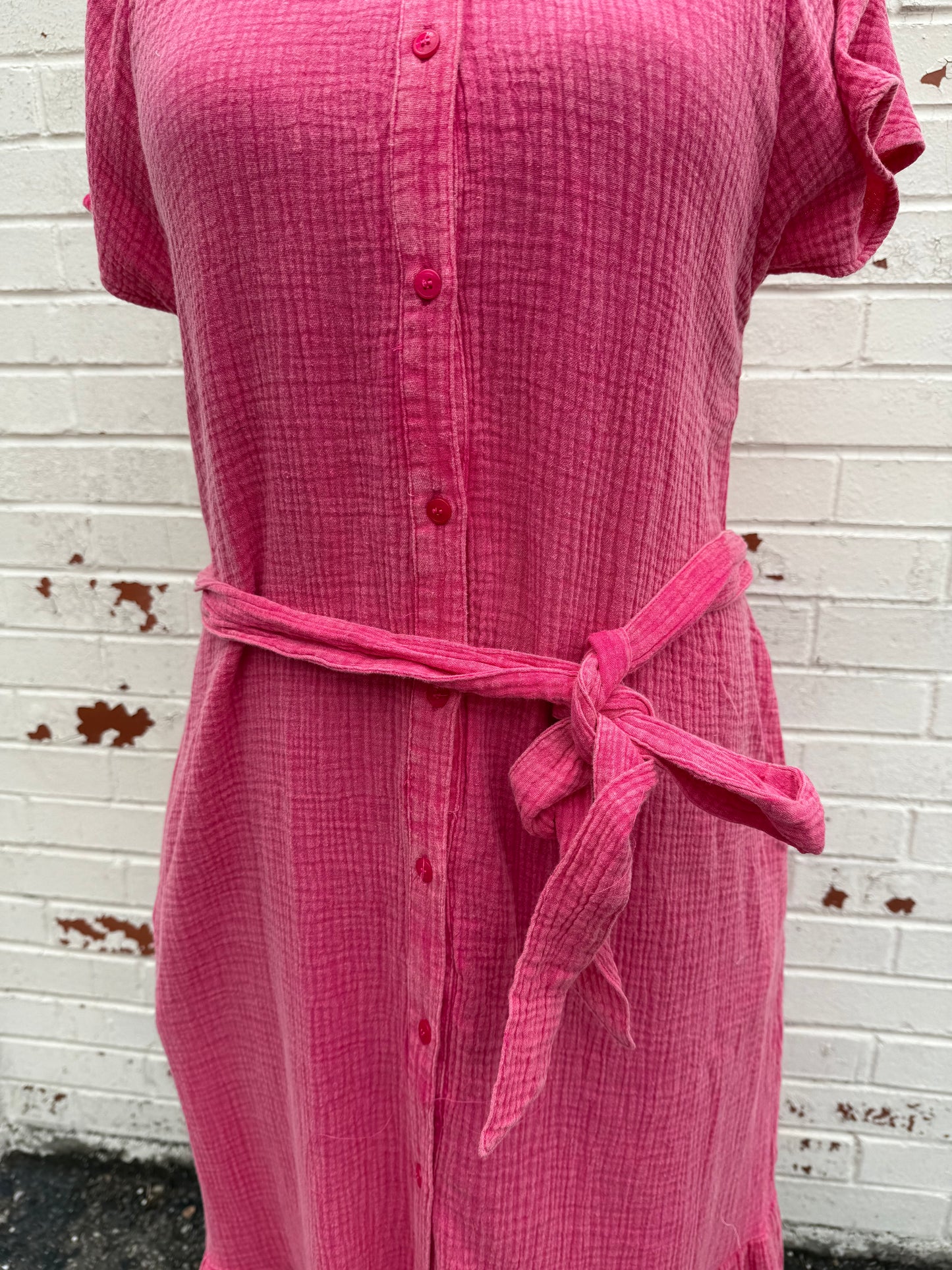 Pink Mineral Wash Dress