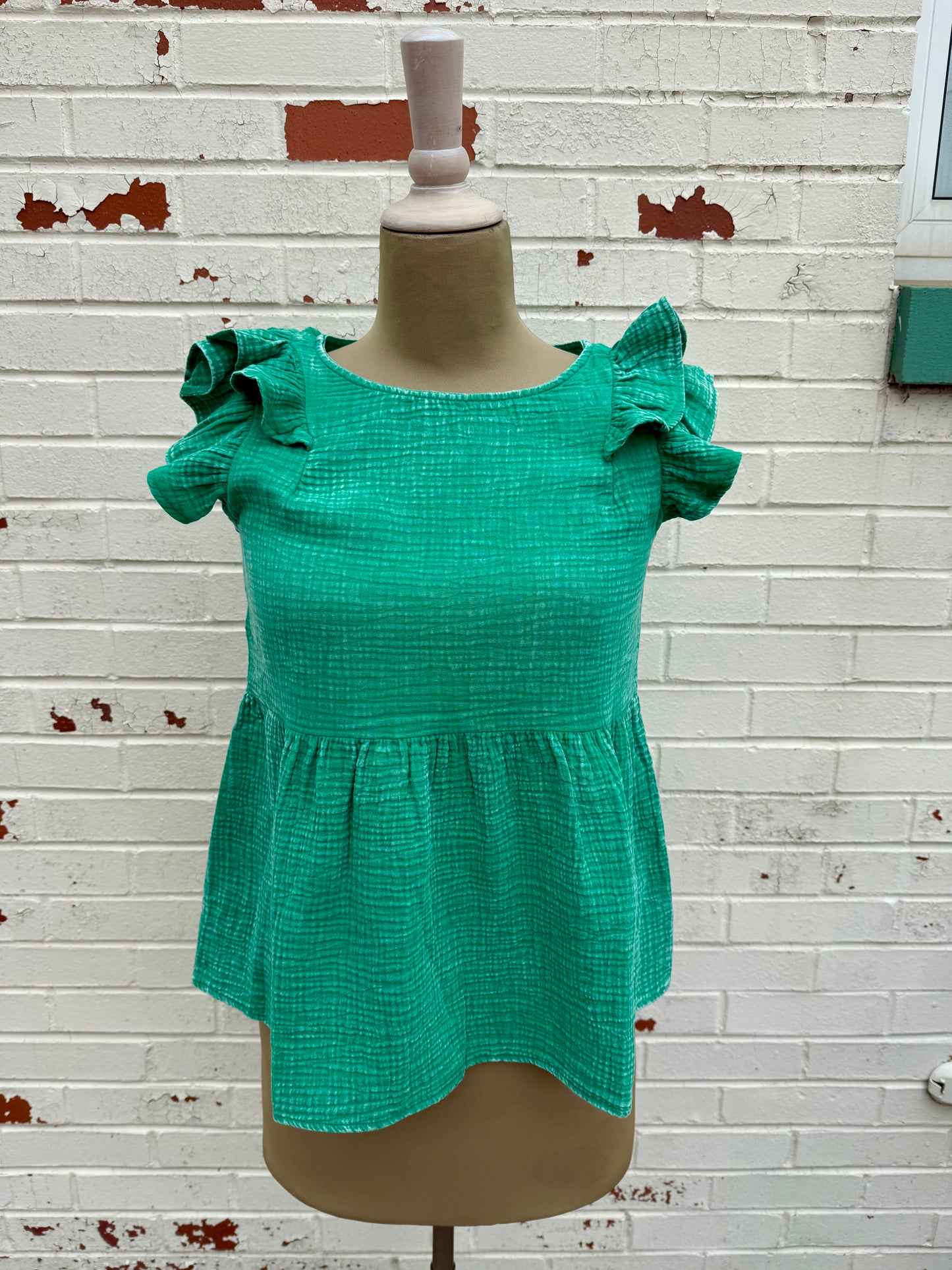 Ruffle Peplum Top