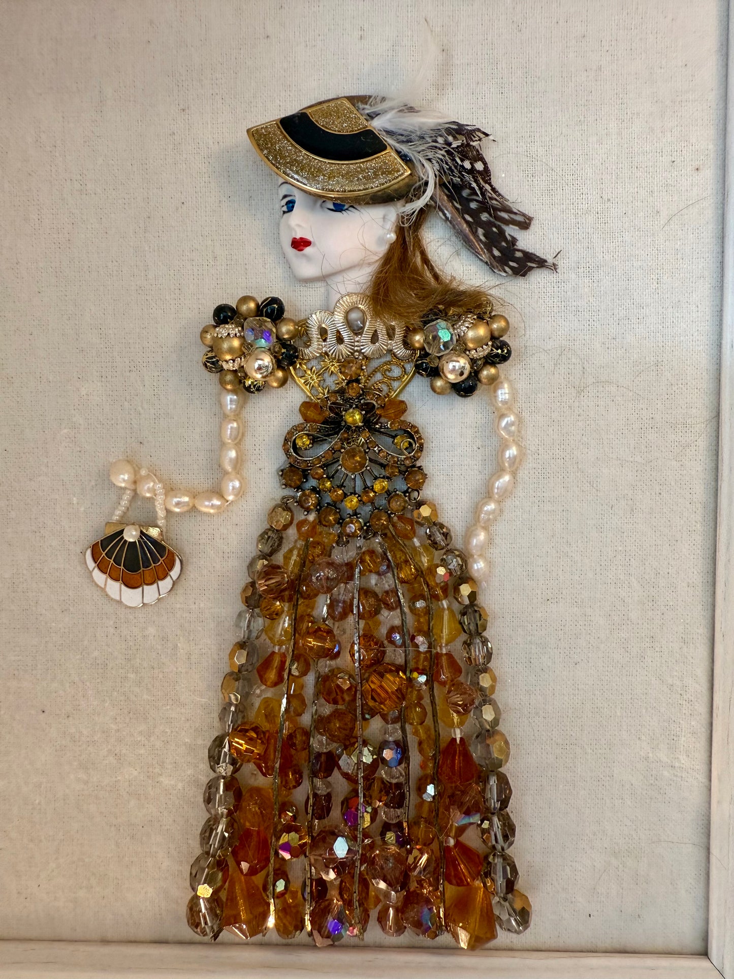 Lady In Orange Dress- One 4 U Originals