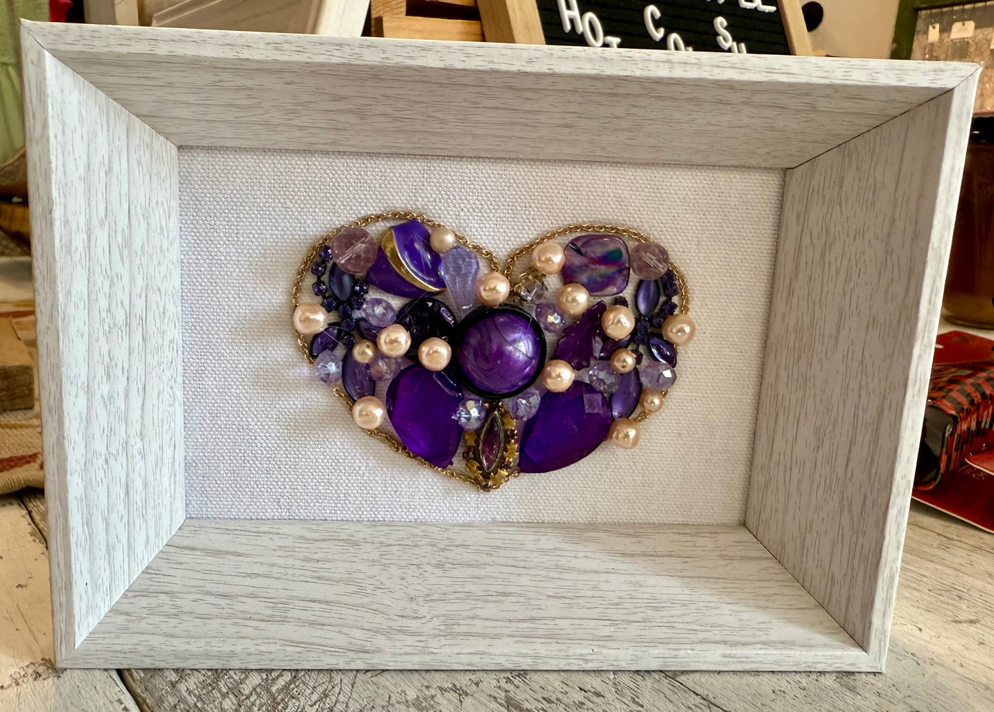 Purple Mini Heart- One 4 U Originals