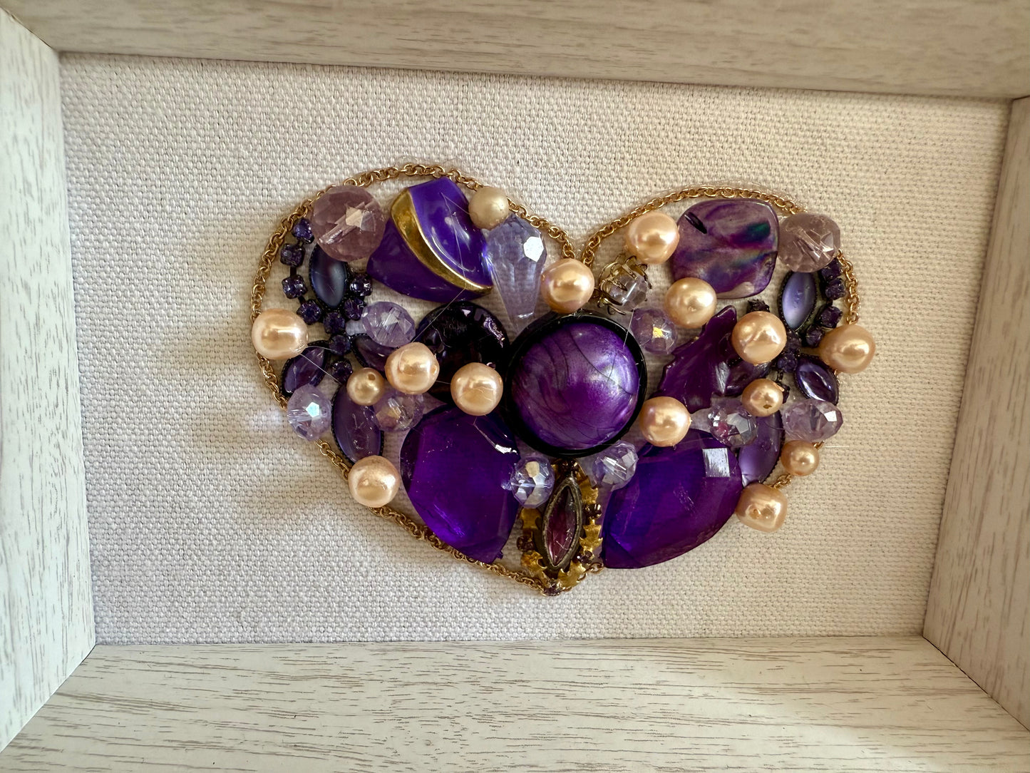 Purple Mini Heart- One 4 U Originals