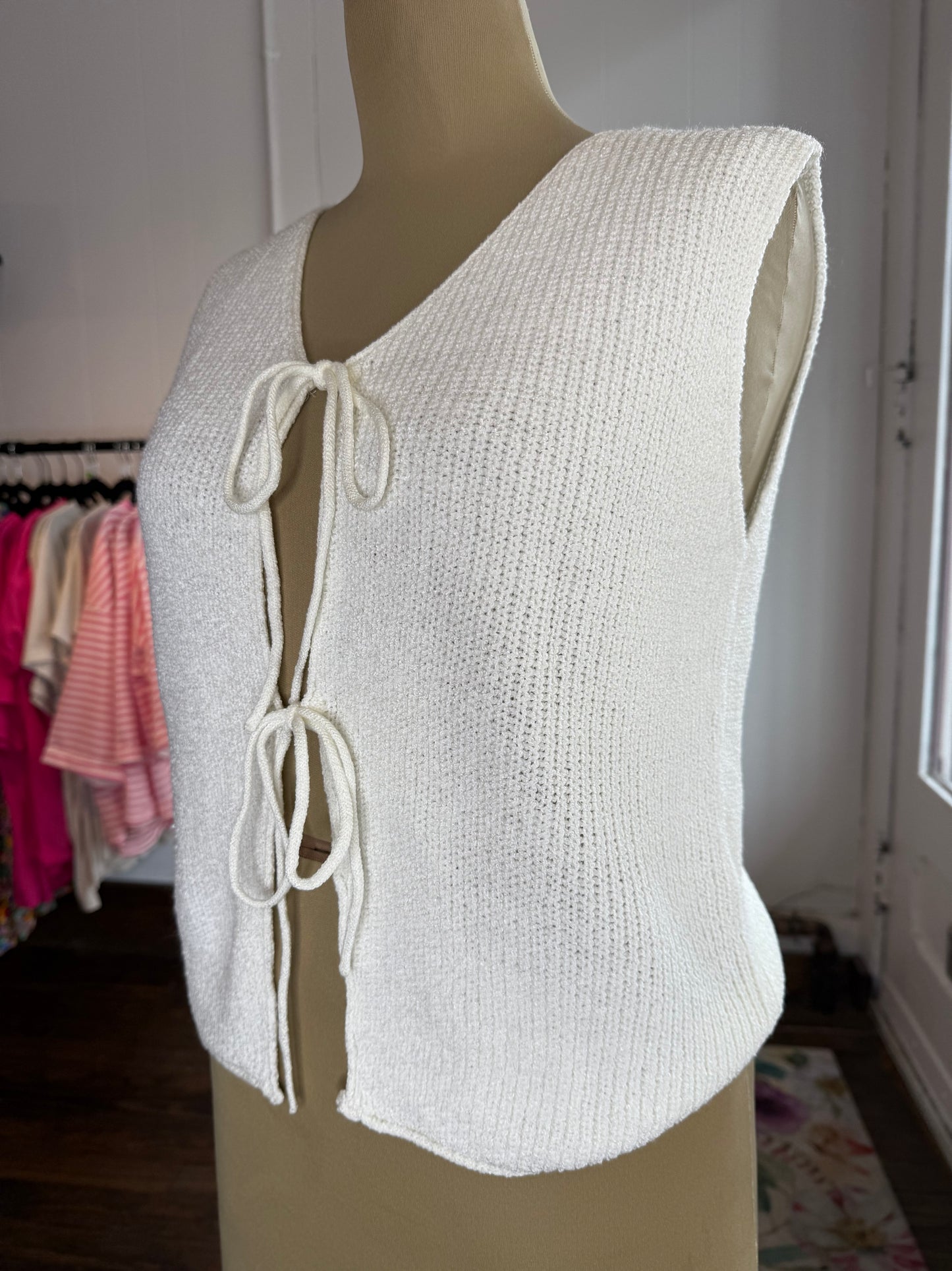 Tie Sweater Vest