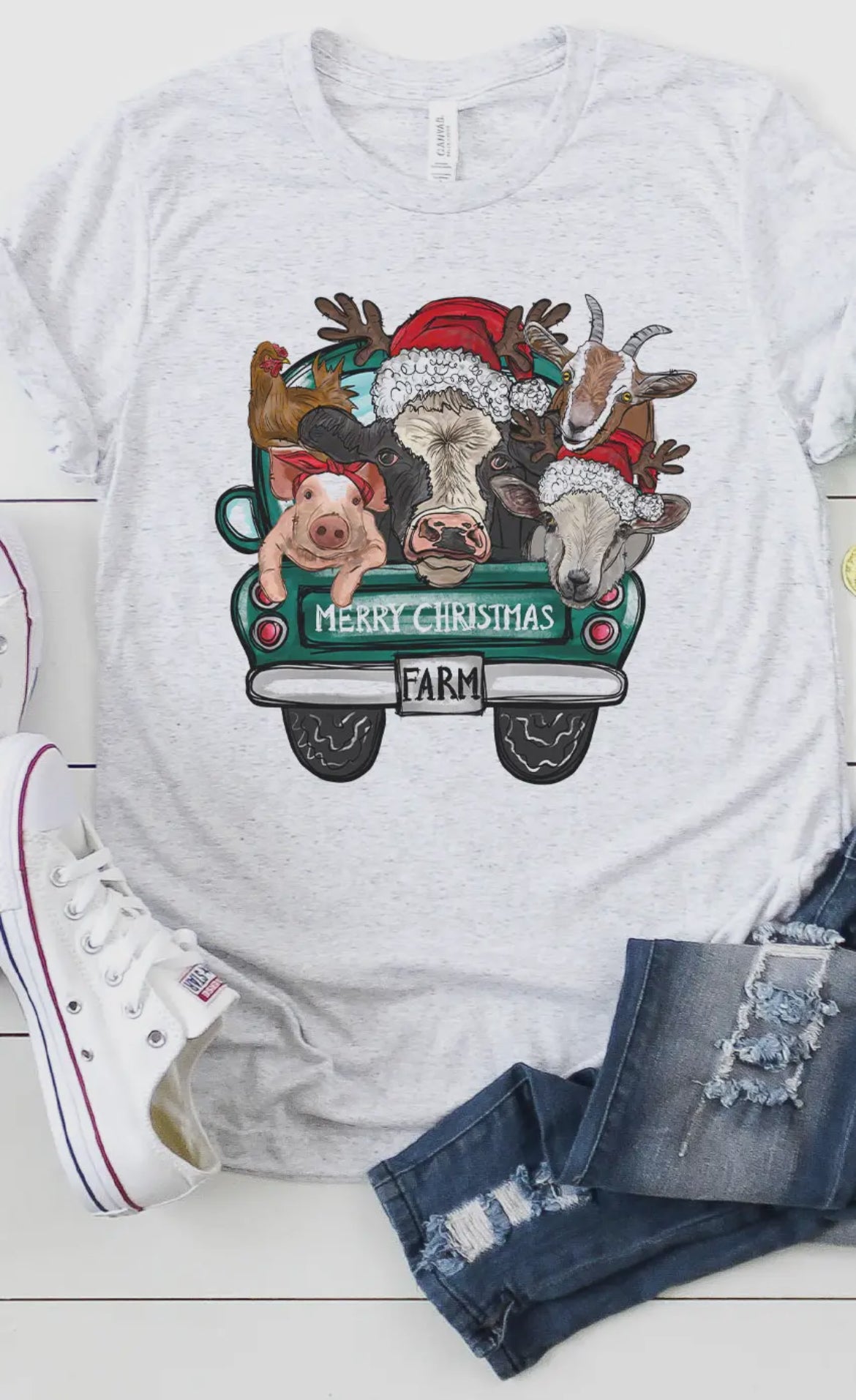 Christmas Farm Animals T-Shirt