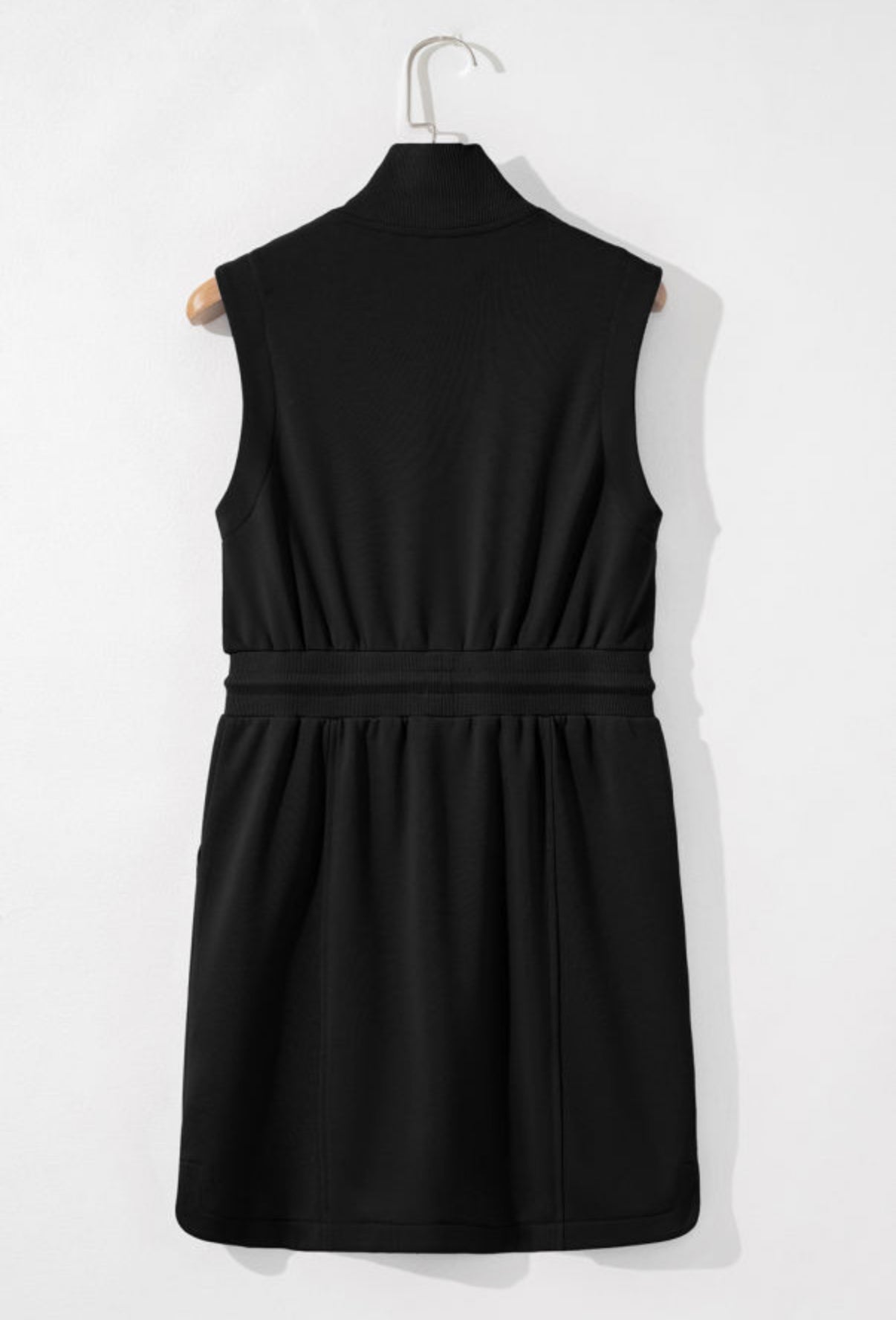 Black French Terry Athletic Dress