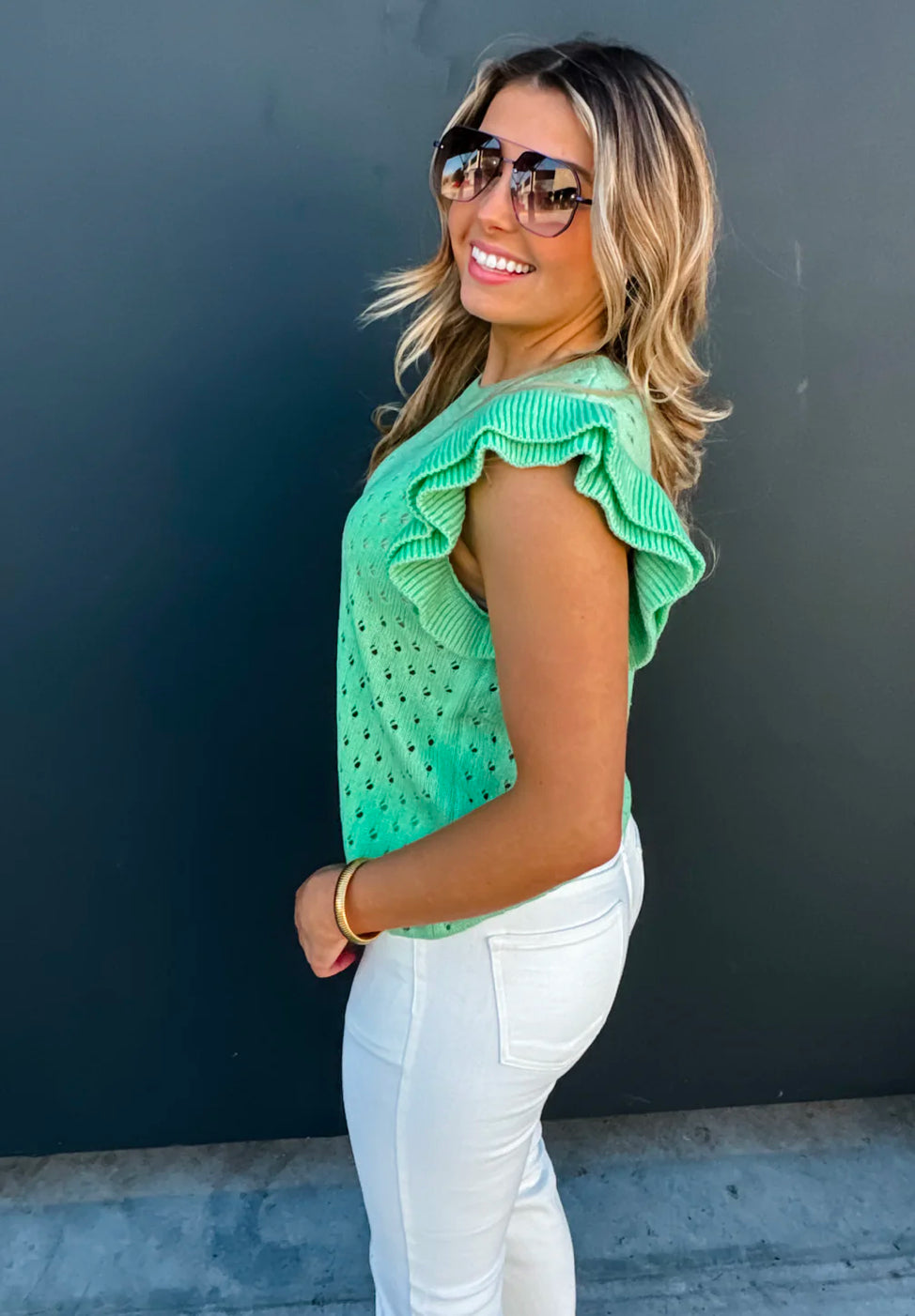 Casey Ruffle Top