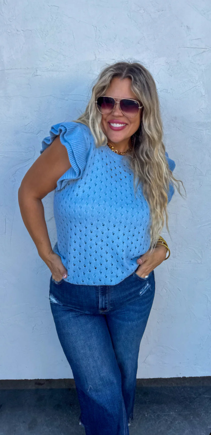 Casey Ruffle Top