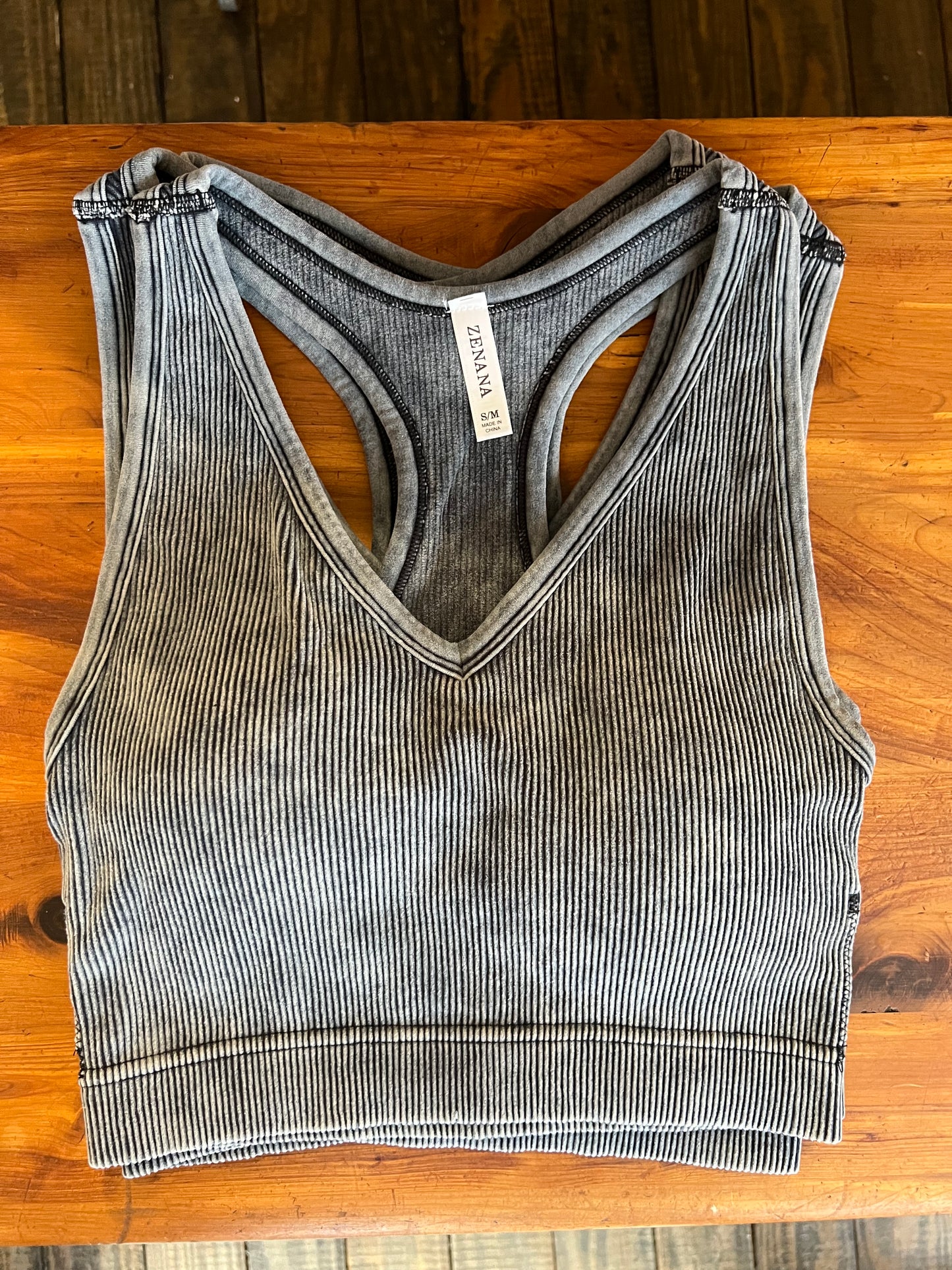 Ash Black Racerback Tank