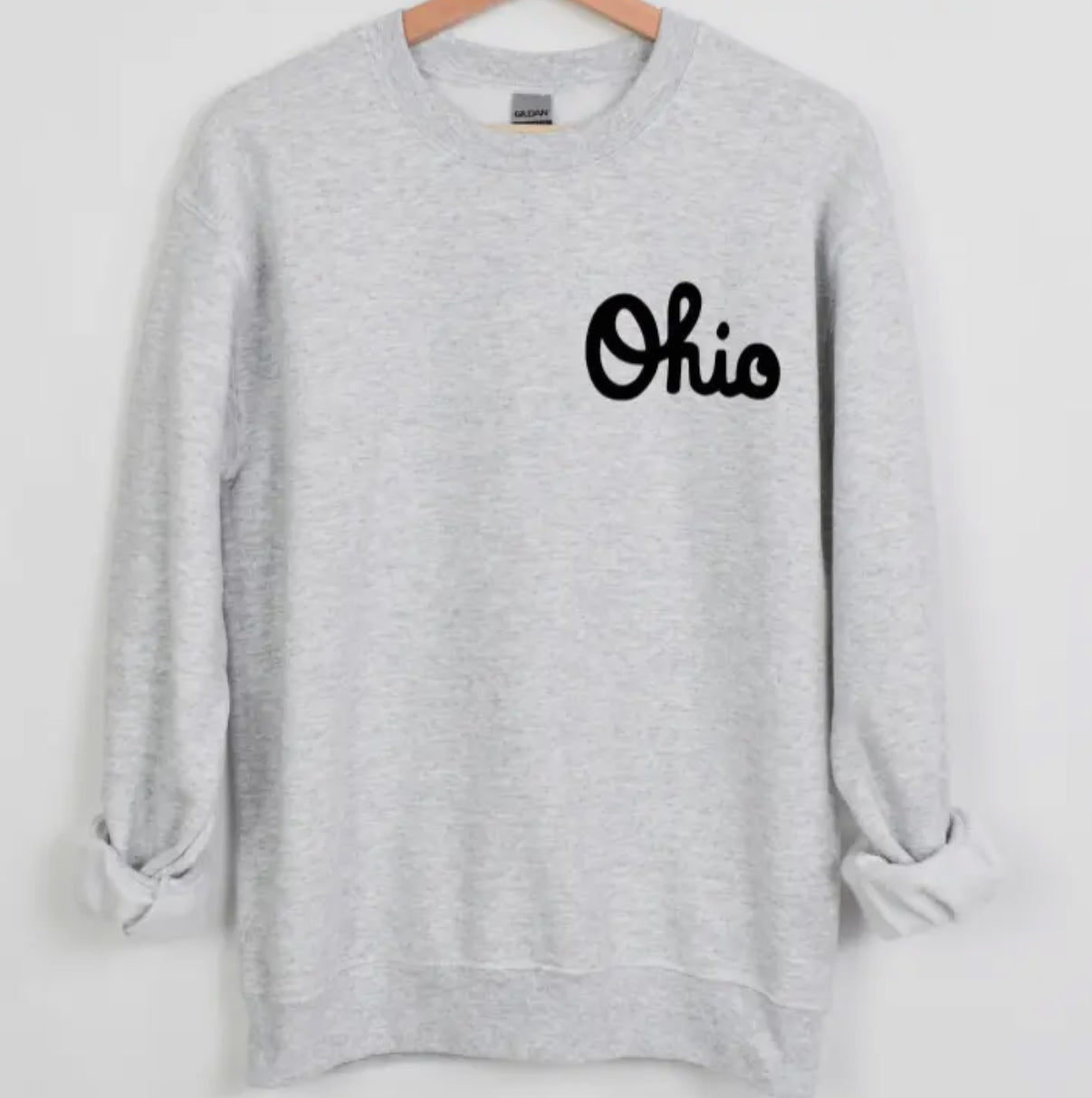 Small Script Ohio Crewneck