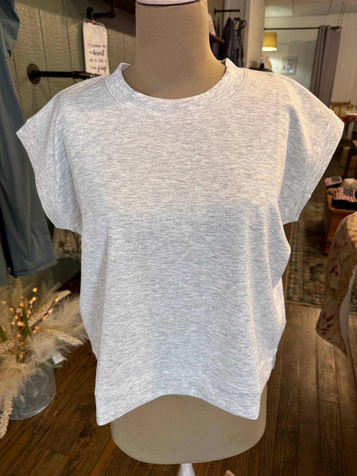 Everyday Grey Scuba Top