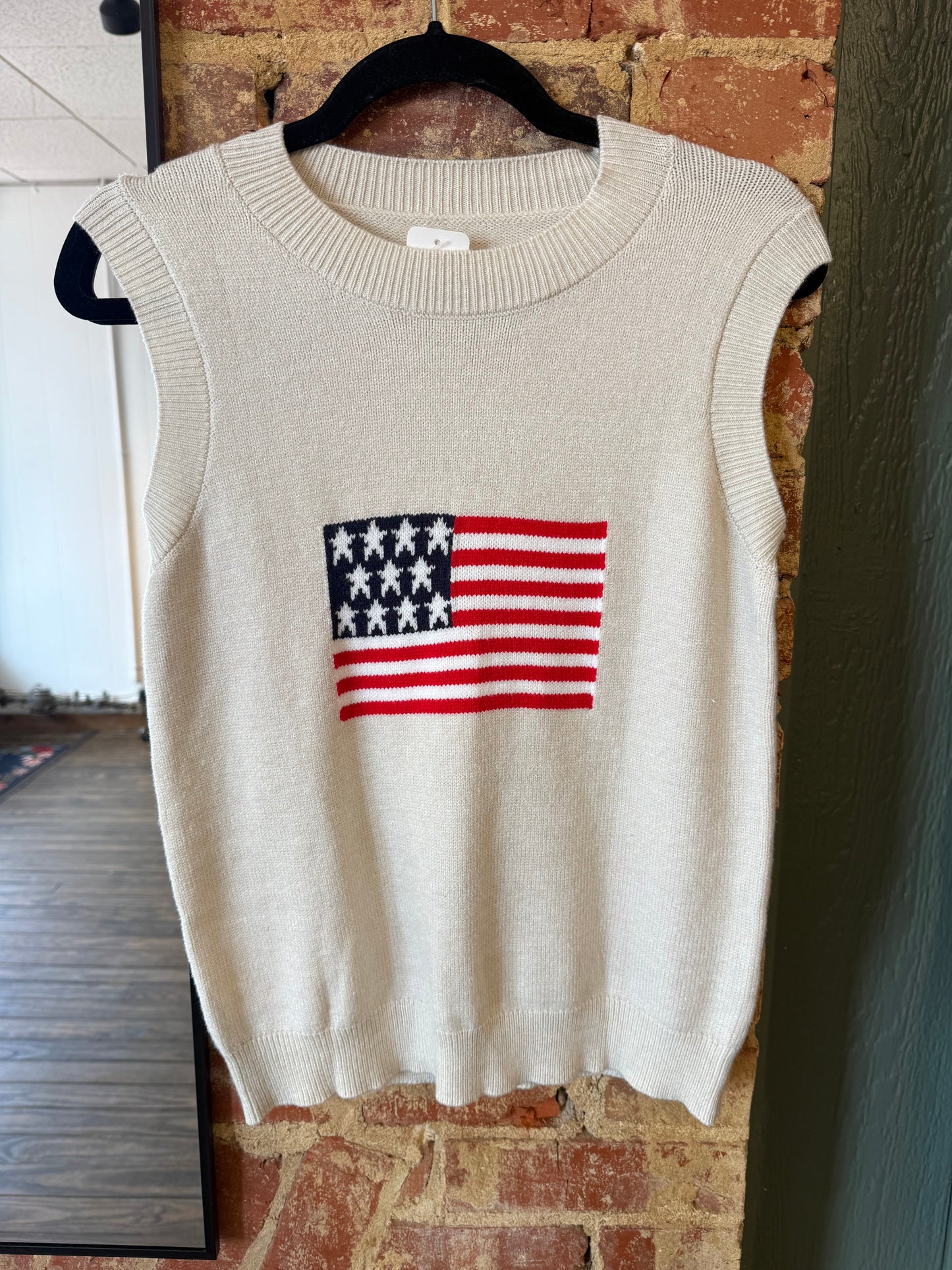 Flag Sweater Vest