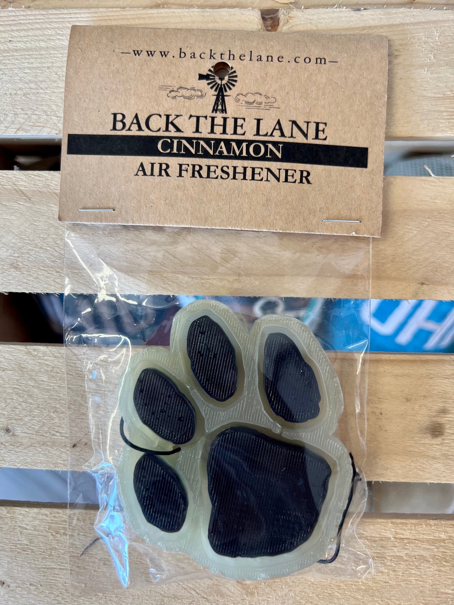 Black and White Paw Print Air Freshie