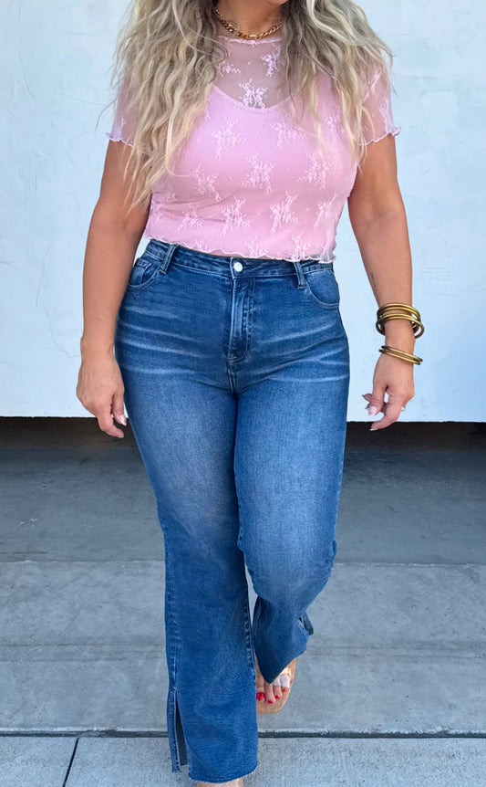 Tayler Split Hem Jeans