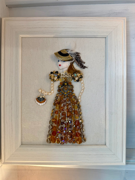 Lady In Orange Dress- One 4 U Originals
