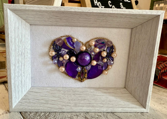 Purple Mini Heart- One 4 U Originals