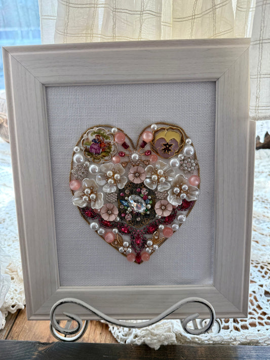 Pink Large Heart- One 4 U Originals