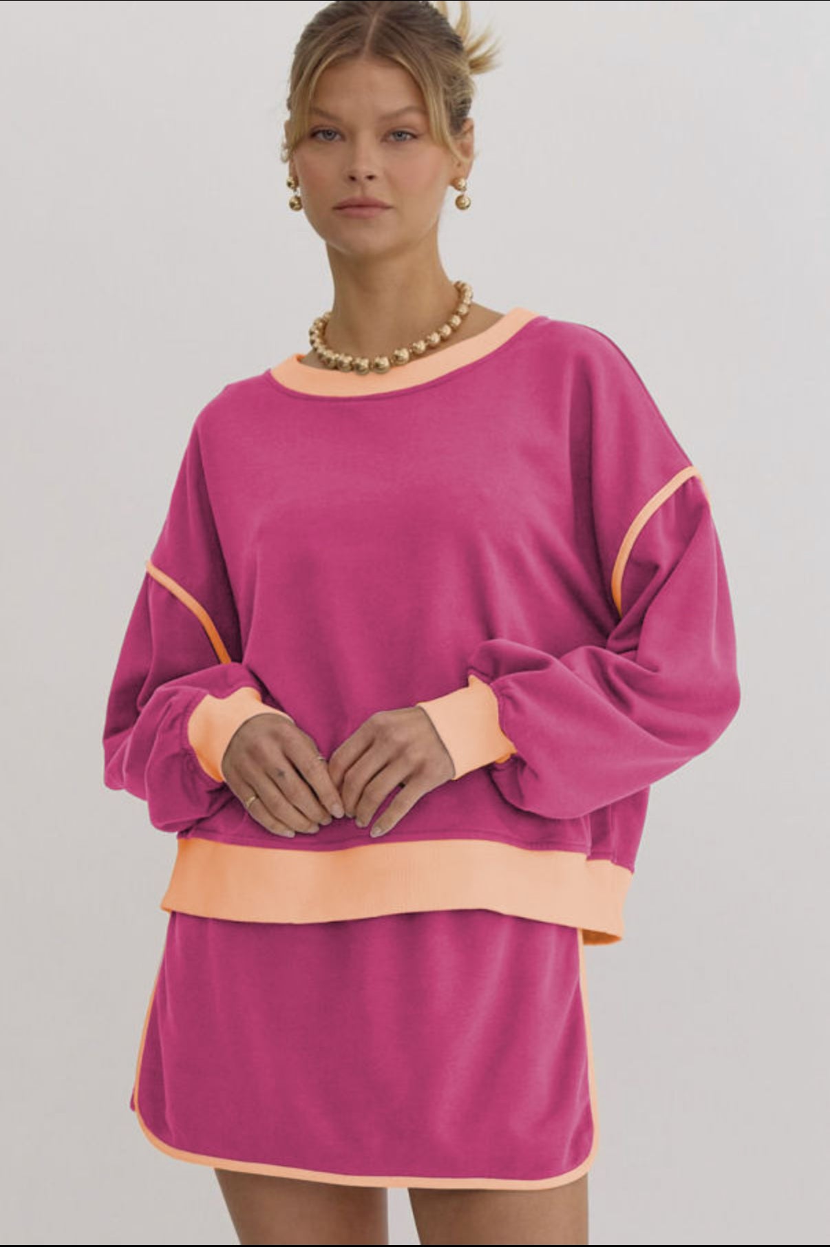 Rose Stripe Lounge Set