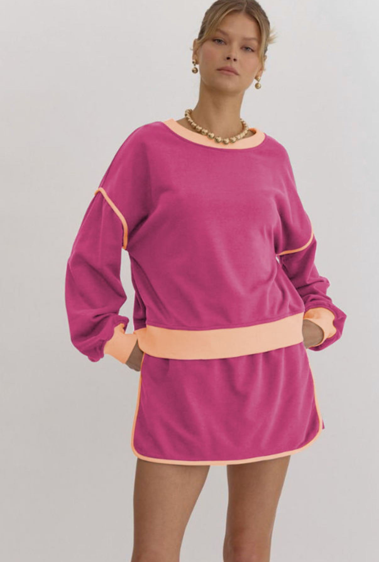 Rose Stripe Lounge Set