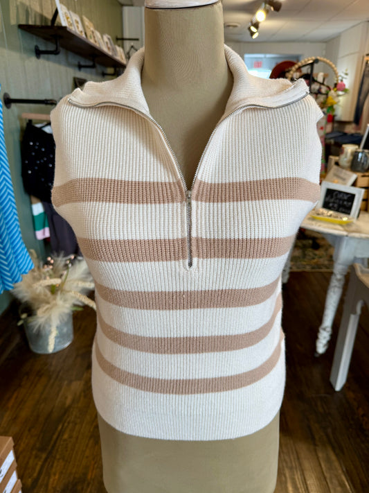 Stripe Sweater Vest
