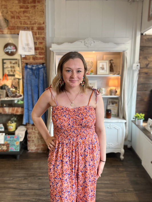 Pretty As A Peach Romper