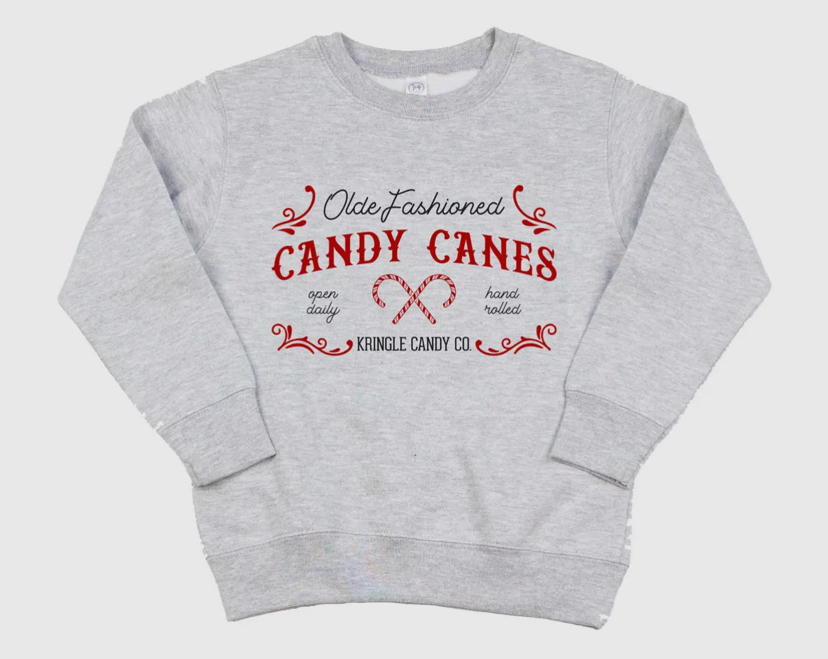 Kids Candy Cane Sweatshirt