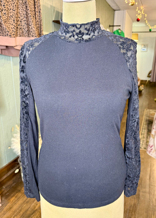 Lace Sleeve Top