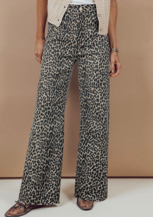 Leopard Gray Bottoms