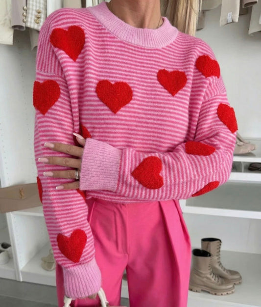 Valentine’s Heart Sweater