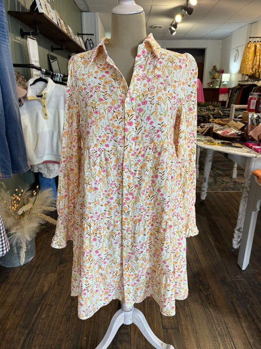 Floral Long Sleeve Dress