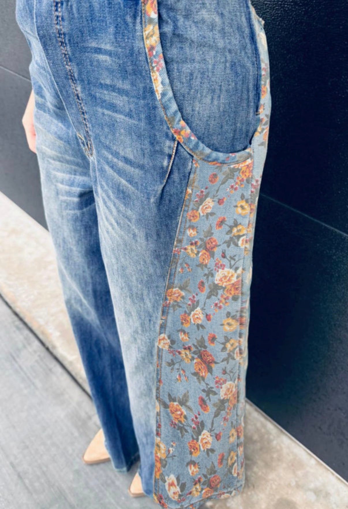 Floral Overalls