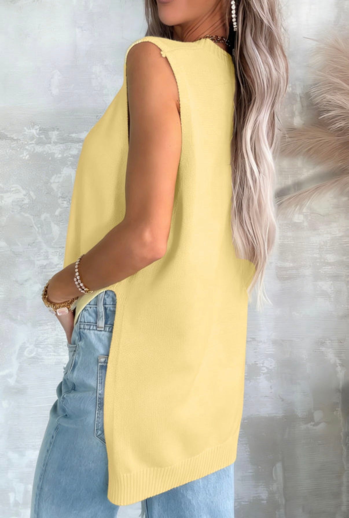 Butter Yellow Knit Sweater