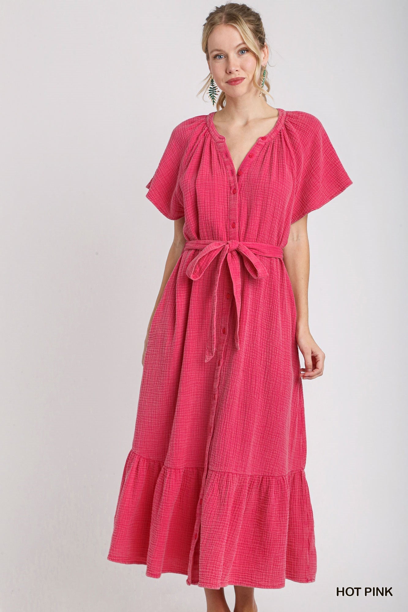 Pink Mineral Wash Dress